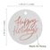 Etiquetas de Papel para Lembrancinhas 'Boas Festas' com Foil para Pendurar - Inkdotpot 100 Etiquetas Metalizadas / Branco - Ouro Rosé
