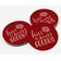 Tags para Pendurar em Papel Metalizado 'Kiss The Miss Goodbye' para Lembrancinha de Chá de Noiva - Inkdotpot 50 Etiquetas Metalizadas / Vermelho - Ouro Rosé