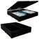 Cama Box Baú Casal Bipartido Sintético Sereneprime Preto 138x188x44