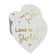 Etiqueta para Lembrancinha de Casamento em Papel Metalizado para Pendurar Love Isweet - Inkdotpot 50 Etiquetas Metalizadas / Branco - Dourado