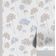 Papel de Parede Autoadesivo Instantâneo Vinil Removível Floral Pastel Mural Moderno Azul para Quarto, Banheiro, Lavanderia, Closet - S4Sassy 63,5 cm (L) × 152,4 cm (C) / Azul - Vinil Liso