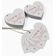 Etiqueta para Lembrancinha de Casamento em Papel Metalizado para Pendurar Love Isweet - Inkdotpot 50 Etiquetas Metalizadas / Branco - Ouro Rosé
