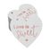 Etiqueta para Lembrancinha de Casamento em Papel Metalizado para Pendurar Love Isweet - Inkdotpot 50 Etiquetas Metalizadas / Branco - Ouro Rosé
