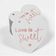 Etiqueta para Lembrancinha de Casamento em Papel Metalizado para Pendurar Love Isweet - Inkdotpot 50 Etiquetas Metalizadas / Branco - Ouro Rosé