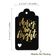 Etiquetas de Papel 'Merry and Bright' para Lembrancinhas de Natal com Foil para Pendurar - Inkdotpot 50 Etiquetas Metalizadas / Preto - Dourado