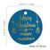 Etiquetas de Papel Penduradas para Lembrancinhas Feliz Natal & Boas Festas com Acabamento Metalizado - Inkdotpot 100 Etiquetas Metalizadas / Azul - Prata