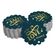 Etiquetas de Papel para Lembrancinhas de Casamento 'Let Love Sparkle' com Foil para Pendurar - Inkdotpot 100 Etiquetas Metalizadas / Azul - Dourado