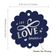 Tags Pendentes de Papel Metalizado 'Let Love Sparkle' para Lembrancinhas de Casamento - Inkdotpot 100 Etiquetas Metalizadas / Azul - Prata