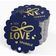 Tags Pendentes de Papel Metalizado 'Let Love Sparkle' para Lembrancinhas de Casamento - Inkdotpot 100 Etiquetas Metalizadas / Azul - Prata