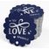 Tags Pendentes de Papel Metalizado 'Let Love Sparkle' para Lembrancinhas de Casamento - Inkdotpot 100 Etiquetas Metalizadas / Azul - Prata