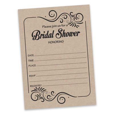 50 Cartões-Jogo Kraft Quadrados em Branco para Preencher Ideias de Presentes em Chá de Noiva e Despedida de Solteira - Inkdotpot 8,89 Cm × 5,08 Cm / Branco - Quantos Beijos?