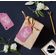 Etiquetas Natalinas de Papel 'Merry And Bright' Metalizadas para Lembrancinhas para Pendurar - Inkdotpot 50 Etiquetas Metalizadas / Rosa - Prata