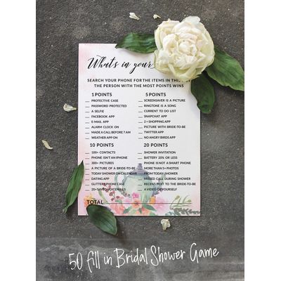 Coleção Floral para Despedida de Solteira e Chá de Noiva Cartas do Jogo Polish Or Porn Pacote com 50 Unidades - Inkdotpot 12,7 Cm × 17,78 Cm / Branco - O Que Tem no Seu Celular