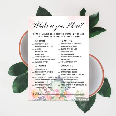 Coleção Floral para Despedida de Solteira e Chá de Noiva Cartas do Jogo Polish Or Porn Pacote com 50 Unidades - Inkdotpot 12,7 Cm × 17,78 Cm / Branco - O Que Tem no Seu Celular