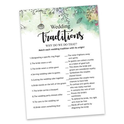 Cartões de Jogo Quadrados em Branco, 50 Un., Ideias de Presente para Chá de Noiva e Despedida de Solteira, Floral com Folhagem - Inkdotpot 12,7 Cm × 17,78 Cm / Branco - Por Que Fazemos Isso?