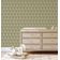 Papel de Parede Autoadesivo Floral Snowdrop Branco, Vinílico Impermeável Removível Verde, para Inquilinos, Quarto e Sala de Jantar - S4sassy 63,5 cm (L) × 914,4 cm (C) / Verde - Vinil Liso
