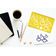 Traceease Estêncil Molde de Símbolo de Acessibilidade Humana para Designers e Ferramentas de Desenho - 1 Peça - Inkdotpot Amarelo