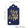 Etiquetas para Pendurar em Garrafas Natalinas Metalizadas 'Merry And Bright' para Lembrancinha - Inkdotpot 50 Etiquetas Metalizadas / Azul - Dourado