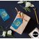 Etiquetas de Papel Feliz e Brilhante para Lembrancinhas de Natal, Metalizadas para Artesanato e Pendurar - Inkdotpot 50 Etiquetas Metalizadas / Azul - Ouro Rosé