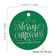 Etiquetas de Lembrancinha para Pendurar em Papel Metalizado com Texto 'Merry Christmas & Happy New Year' - Inkdotpot 100 Etiquetas Metalizadas / Verde - Prata