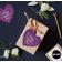 Etiquetas de Papel Metalizado para Pendurar "Feliz Dia dos Namorados" para Lembrancinhas - Inkdotpot 50 Etiquetas Metalizadas / Roxo - Prata