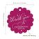 Tags de Papel para Lembrancinhas de Aniversário 'Thank You for Celebrating with Me' com Foil - Inkdotpot 100 Etiquetas Metalizadas / Rosa - Prata