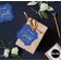 Etiquetas de Papel em Formato de Colchete com Foil 'Deixe o Amor Brilhar' para Lembrancinhas de Casamento - Inkdotpot 50 Etiquetas Metalizadas / Azul - Ouro Rosé