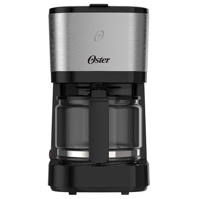 Cafeteira 19 Xicaras Oster Inox Compacta OCAF300 Preta com Prata 220V 220V