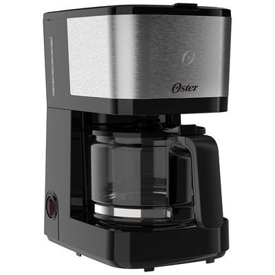 Cafeteira 19 Xicaras Oster Inox Compacta OCAF300 Preta com Prata 220V 220V