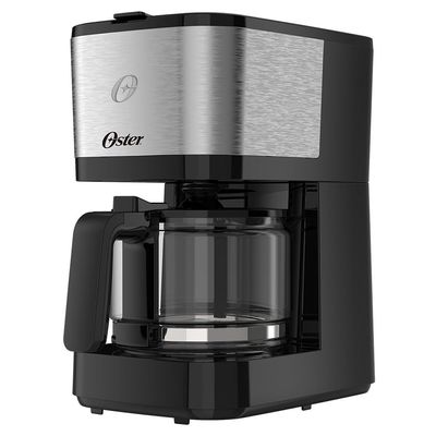 Cafeteira 19 Xicaras Oster Inox Compacta OCAF300 Preta com Prata 220V 220V
