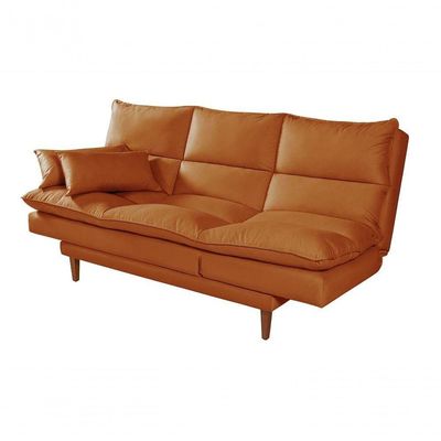 Sofá Cama Vancouver 3 Lugares Império Reclinável Casal Pés Madeira Suede Azul Turquesa 362