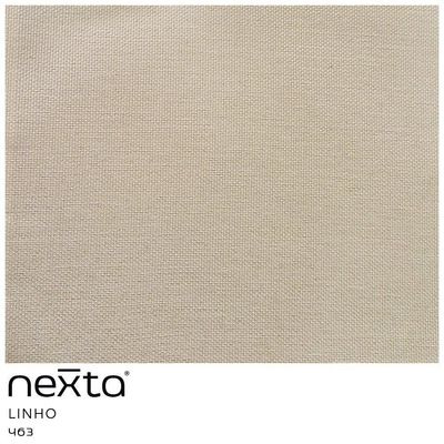 Kit 02 Banquetas Alta Com Encosto Betina Base Preto Linho Areia - Nexta Casa