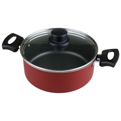 Conjunto de Panelas Antiaderente Copacabana Eirilar - Vermelho 5 Peças