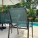 Conjunto Mesa Jardim Giratória 6 Poltronas Cadeiras área Externa Lazer Piscina Verde