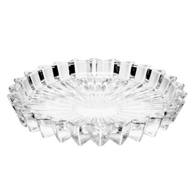Jogo 2 Prato Para Petisco De Cristal Decorativo Geneva Wolff 14cm