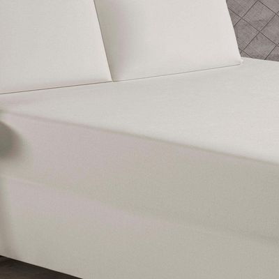 Jogo De Cama King Nobre 3 Peças Luva De Box 55cm De Altura Malha 100% Algodão - Palha