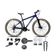 Bicicleta Aro 29 Absolute Nero 5 Kit 2x9 Gta Sunrun K7 Freio A Disco Garfo Com Trava Azul 15