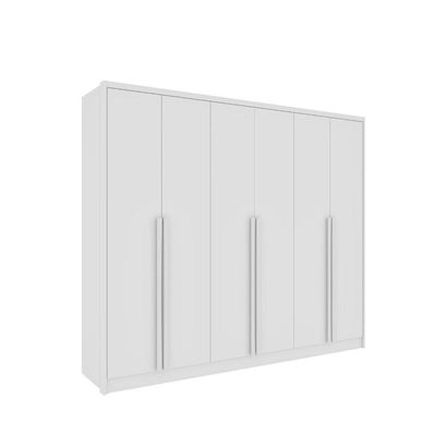 Guarda Roupa Casal 6 Portas 6 Gavetas - Realeza-neve - Tcil Móveis