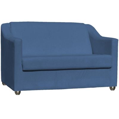 Kit Namoradeira Decorativa + 4 Poltronas Para Sala Manicure Recepção Consultório Mila Suede