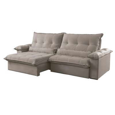 Sofá Vega 02 Módulos De 80cm Br 25cm Meu Sofá Online B002 Veludo Capuccino