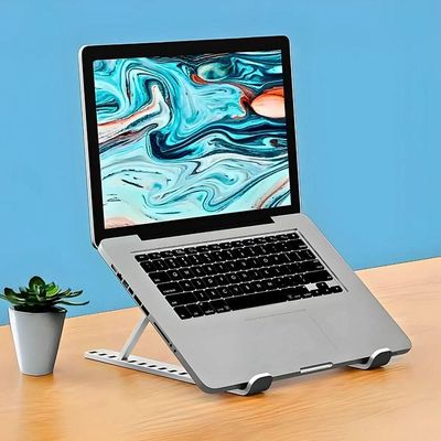 Suporte Para Notebook, Tablet Ergonômico Ajustável Portátil Com 10 Níveis De Altura E Refrigeração Otimizada
