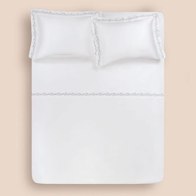 Jogo De Cama Queen 4 Peças Altenburg Haus Ondas Branco