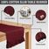 Caminho de Mesa Bordô Elegante para Decoração de Mesa, Decoração para Casa, Casamentos, Festas e Feriados - Vargottam 35,56 Cm (L) × 182,88 Cm (C) / Vermelho