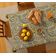 Toalha de Mesa Estampa Paisley, Sarja de Algodão Ocre, Mesa 4 Lugares, Lavável à Máquina, Guardanapos/Caminhos Disponíveis - Vargottam 152,4 Cm (L) × 274,32 Cm (C) – Retangular / Amarelo