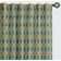 Cortinas de Algodão Extra Longas Para Tetos Altos/Portas Francesas - Filtra Luz, Bolso Varão/Alça Traseira, Jogo 2 Painéis Ikat - Vargottam 132,08 Cm (L) × 160,02 Cm (C) / Azul