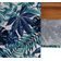 Caminho de Mesa de Algodão com Estampa Tropical de Folhas, 36 cm de Largura, Tecido Twill Premium para Mesas e Aparadores - Vargottam 35,56 Cm (L) × 182,88 Cm (C) / Azul