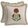 Capas de Almofada com Babado Estilo Farmhouse, Algodão, Jogo com 2, Estampa Floral Frente e Verso, Fecho com Zíper - Vargottam 40,64 Cm × 40,64 Cm – Pacote Com 2 / Bege