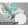 Papel de Parede Autoadesivo Azul Floral com Folhagem, Vinil Impermeável Removível, Para Quarto e Sala de Jantar - S4sassy 63,5 cm (L) × 609,6 cm (C) / Azul - Vinil Liso