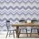 Papel de Parede Autoadesivo Removível em Vinil Tribal Zigzag Roxo, Mural Moderno para Quarto, Banheiro, Lavanderia e Closet - S4Sassy 63,5 cm (L) × 304,8 cm (C) / Roxo - Vinil Liso