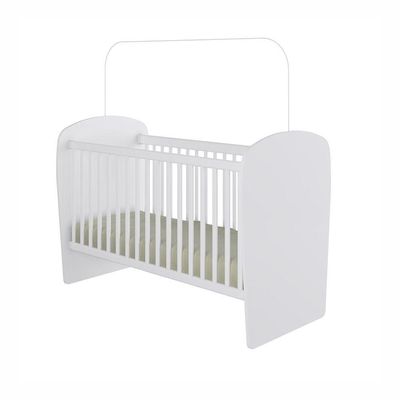 Berço Feito Em Mdp 15mm Com Bordas Em Pvc Percasa Branco